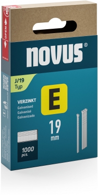 Cuie standard Novus E tip J, 19 mm, 1000 buc/cutie